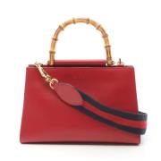 Pre-owned Leather gucci-bags Gucci Vintage , Red , Dames