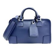 Pre-owned Leather handbags Loewe Pre-owned , Blue , Dames