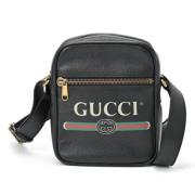 Pre-owned Leather gucci-bags Gucci Vintage , Black , Dames