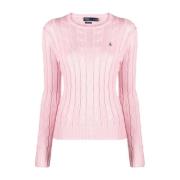 Roze Gebreide Pullover Trui Polo Ralph Lauren , Pink , Dames