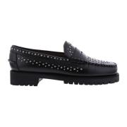 Studs Loafer in Zwart Sebago , Black , Dames