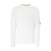 Fleece Crew Neck Gebreid C.p. Company , Beige , Heren