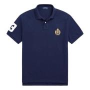 Blauwe Casual Korte Mouw Poloshirt Polo Ralph Lauren , Blue , Heren