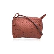 Pre-owned Leather crossbody-bags Bottega Veneta Vintage , Pink , Dames