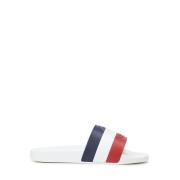 Stijlvolle Ciabatta Schoenen voor Mannen Moncler , White , Heren