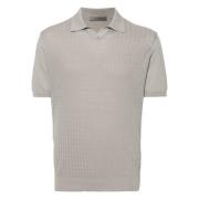 Casual Beige Polo Shirt Cotton Corneliani , Beige , Heren