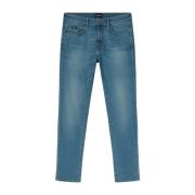 Slim Fit Stone Wash Jeans GAS , Blue , Heren