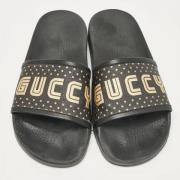 Pre-owned Coated canvas sandals Gucci Vintage , Black , Dames