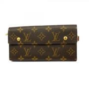 Pre-owned Canvas wallets Louis Vuitton Vintage , Brown , Dames