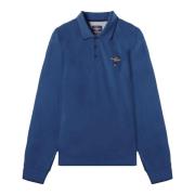 Casual Polo Shirt Aeronautica Militare , Blue , Heren