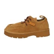 Stijlvolle Veterschoenen voor Mannen Panchic , Brown , Dames