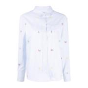 Blauwe Zeeman Lange Mouw Shirt Kenzo , Blue , Dames