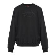 Sweatshirt S-Mart-Bigoval Diesel , Black , Heren