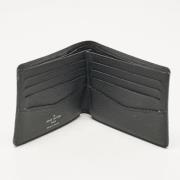 Pre-owned Coated canvas wallets Louis Vuitton Vintage , Black , Heren