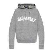 Logo Bedrukte Hoodie Dsquared2 , Gray , Heren