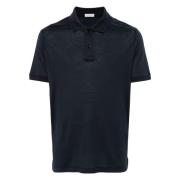 Blauwe Zijden Korte Mouw Polo Shirt Paul & Shark , Blue , Heren