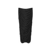 Zwarte Tule Gerimpelde Lange Rok Mar De Margaritas , Black , Dames