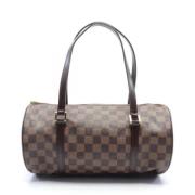 Pre-owned Canvas handbags Louis Vuitton Vintage , Brown , Dames