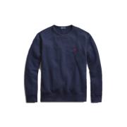 Blauwe Logo Sweaters met Crewneck Polo Ralph Lauren , Blue , Heren