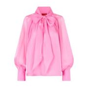 Roze Oversize Strik Blouse Cras , Pink , Dames