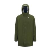 Groene Waterdichte Fleece Jas K-Way , Green , Heren