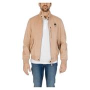 Herenjas Lente/Zomer Collectie Leer Blauer , Beige , Heren