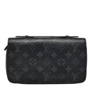 Pre-owned Canvas wallets Louis Vuitton Vintage , Black , Heren