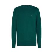 Groene Gebreide Trui Regular Fit Tommy Hilfiger , Green , Heren