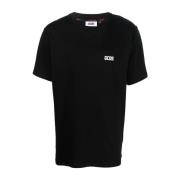 Reguliere Zwarte Korte Mouw T-Shirt Gcds , Black , Heren