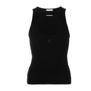 Zwarte Milano Tank Top Courrèges , Black , Dames