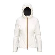 Omkeerbare Lily Warme Jas K-Way , White , Dames