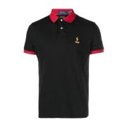 Casual Zwarte Katoenen Polo Korte Mouw Polo Ralph Lauren , Black , Her...