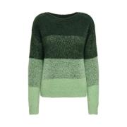 Maika Boothals Gebreide Top Scarab Groen Only , Green , Dames