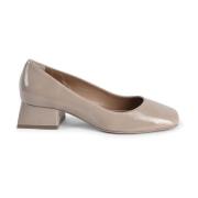 Vierkante Neus Blokhak Pumps Beige 19v69 Italia , Beige , Dames