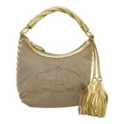 Pre-owned Canvas prada-bags Prada Vintage , Beige , Dames