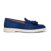 Suède loafer voor dames Santoni , Blue , Dames