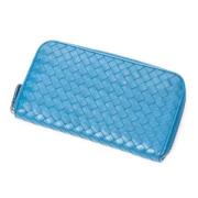 Pre-owned Leather wallets Bottega Veneta Vintage , Blue , Dames