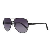 Zwarte Aviator Zonnebril voor Heren Guess , Black , Heren