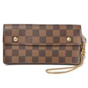 Pre-owned Canvas wallets Louis Vuitton Vintage , Brown , Heren