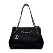 Pre-owned Canvas chanel-bags Chanel Vintage , Black , Dames