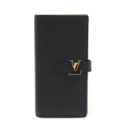 Pre-owned Leather wallets Louis Vuitton Vintage , Black , Dames