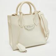 Pre-owned Leather totes Balenciaga Vintage , White , Dames