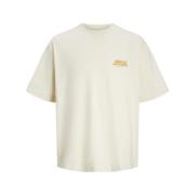 Vintage T-shirt Antique White Jack & Jones , White , Heren