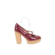 Pre-owned Leather heels Valentino Vintage , Red , Dames