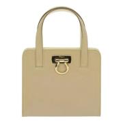 Pre-owned Fabric handbags Salvatore Ferragamo Pre-owned , Beige , Dame...