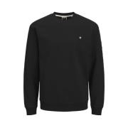 Zwarte Sweatshirt Met Ronde Hals Freewear Jack & Jones , Black , Heren