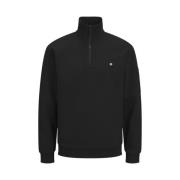 Half Zip Sweater in Zwart Jack & Jones , Black , Heren