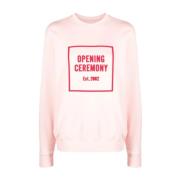 Casual Roze Katoenen Sweatshirt Opening Ceremony , Pink , Dames