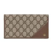 Pre-owned Canvas wallets Gucci Vintage , Beige , Dames