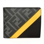 Pre-owned Leather wallets Fendi Vintage , Black , Dames